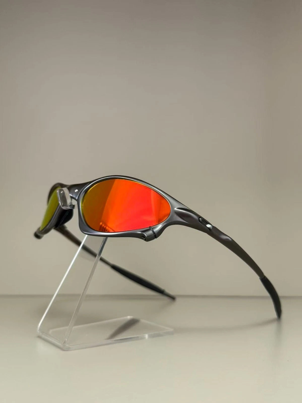Oakley Penny & Juliet X-Metal Sunglasses Gray Frame Ruby Lens Vintage Rare