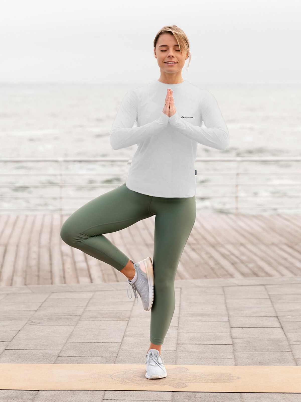 Women Thumb Hole Long Sleeve Shirt Neon Athletic Workout Activewear Top