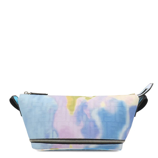 FENDI Zucchetta Body Bag Shoulder 7VA526 Multicolore Canvas / Leather #HDB476
