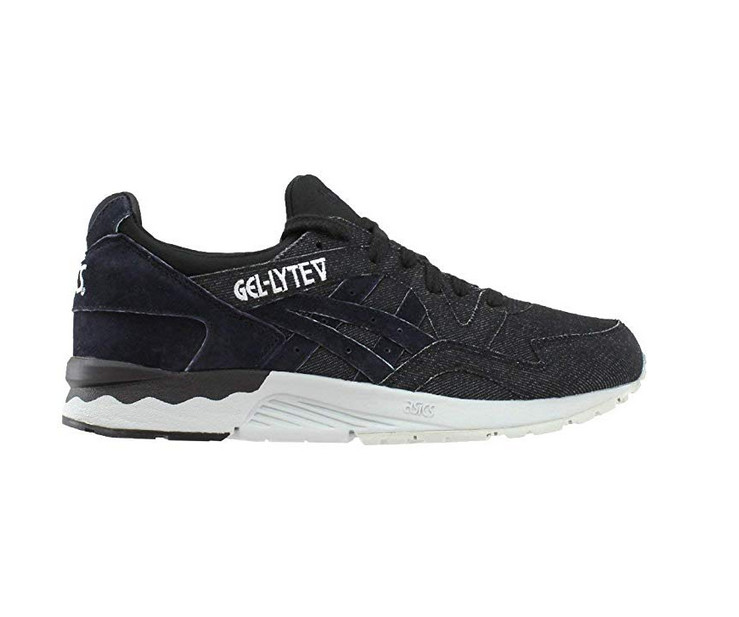 ASICS Mens Gel-Lyte V Casual Sneakers, Mid Grey / Black