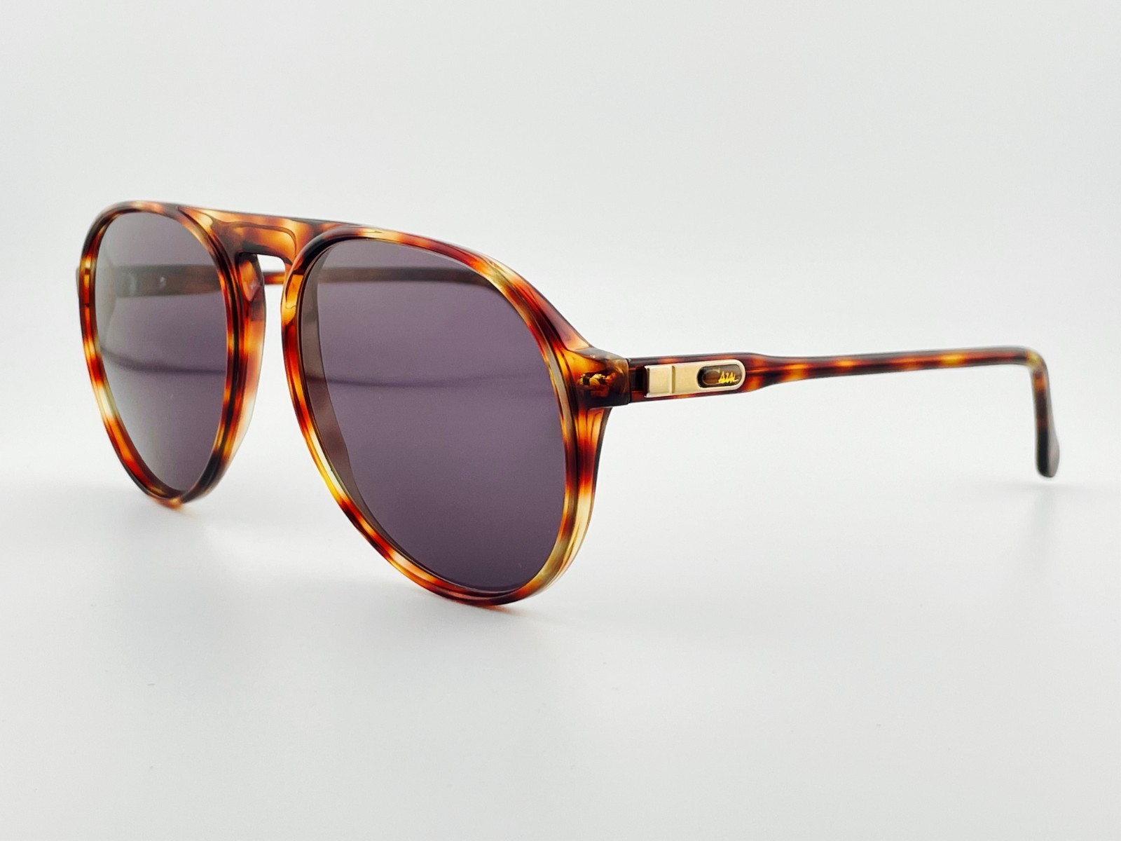 CAZAL 617 col 133 mocha amber sunglasses W. Germany LARGE new lenses, case