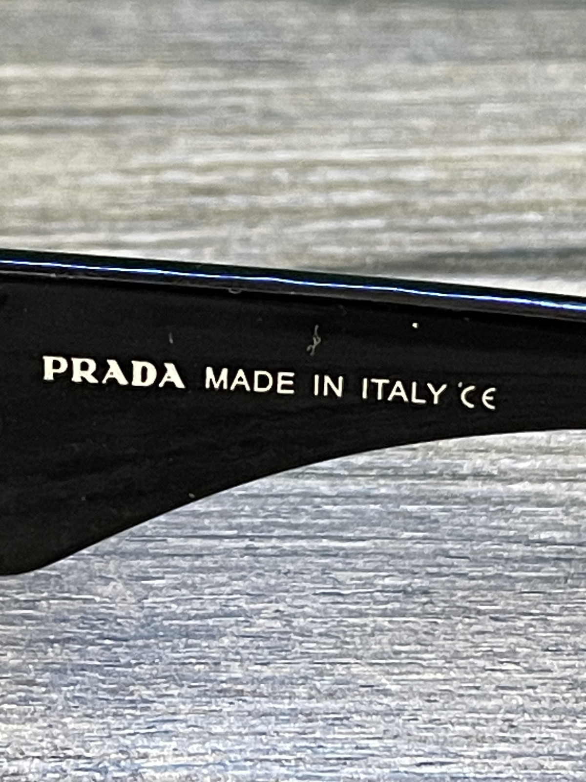 Prada Sunglasses 8297 Shiny Black/ Black lenses, Big 142 mm Frame Width, Italy