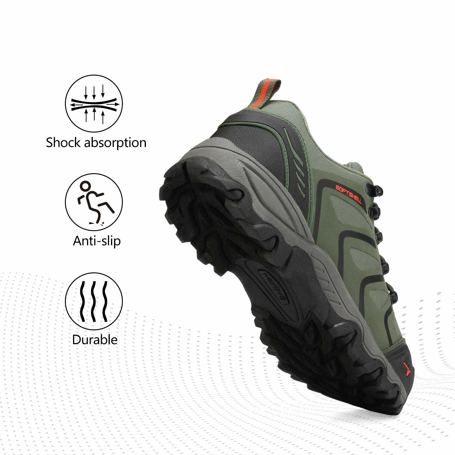 Nortiv 8 Men’s Hiking Boots Waterproof Outdoor Backpacking Work Shoes US 6.5-13