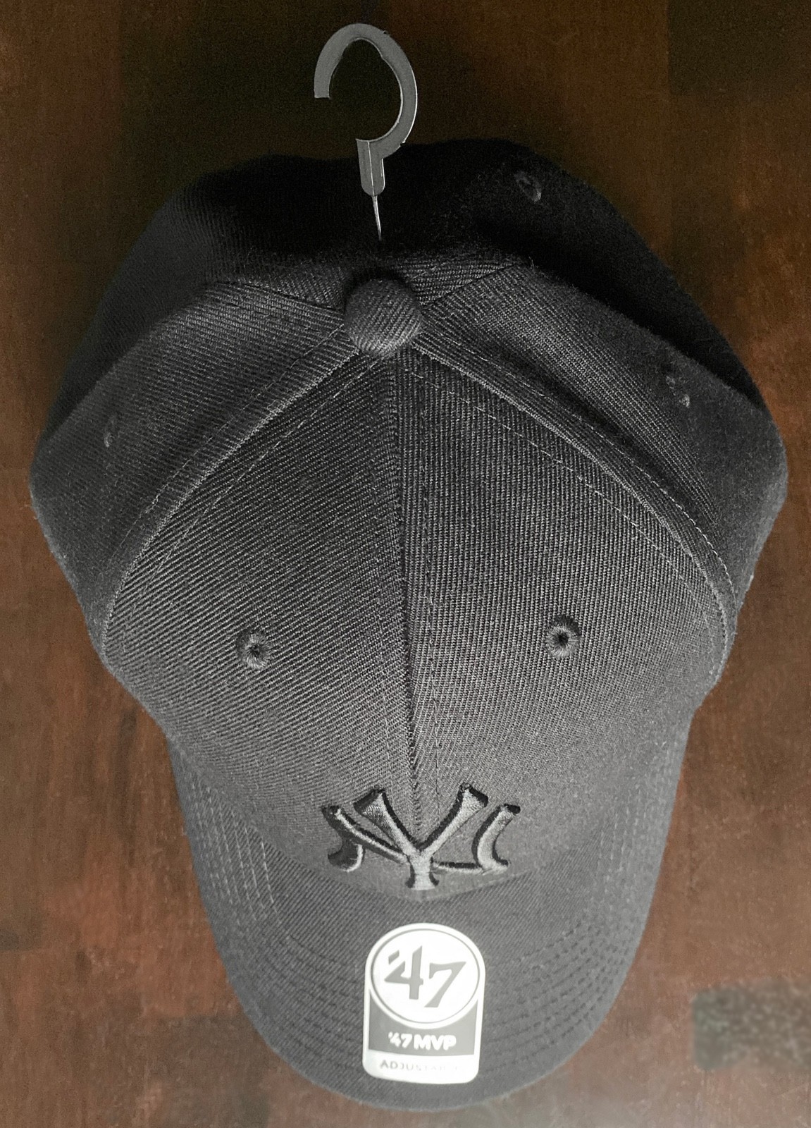 NEW 47 Brand Official New York Yankees Black/Black Baseball Hat