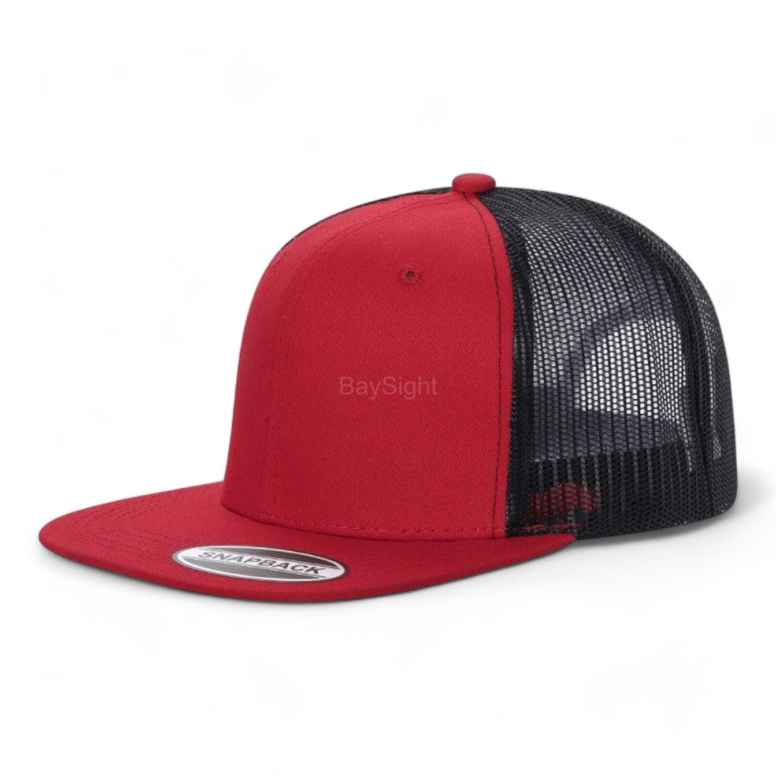 Mesh Trucker Hat Flat Brim Visor Snapback Adjustable Baseball Cap Hip Hop Style