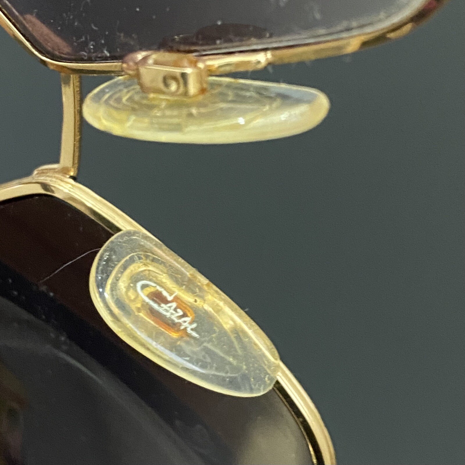Vintage CAZAL 966 302 Black & Gold Metal Frame UV Protection Sunglasses Germany