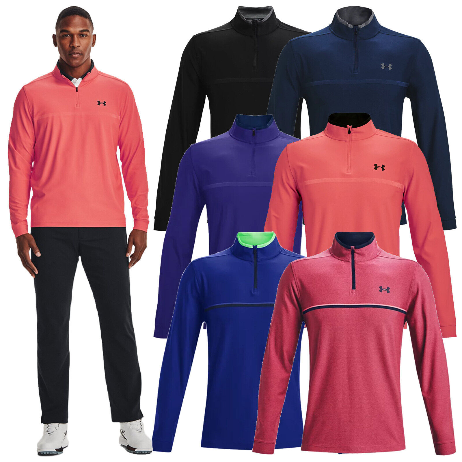 Mens UA Under Armour 1/2 Zip Tech Muscle Pullover Long Sleeve New With Tags