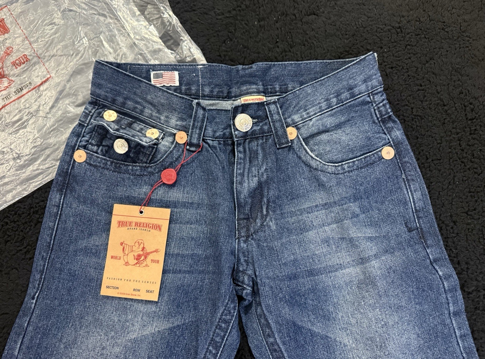NWT Vintage True Religion Jeans Size 30×33 MADE IN USA