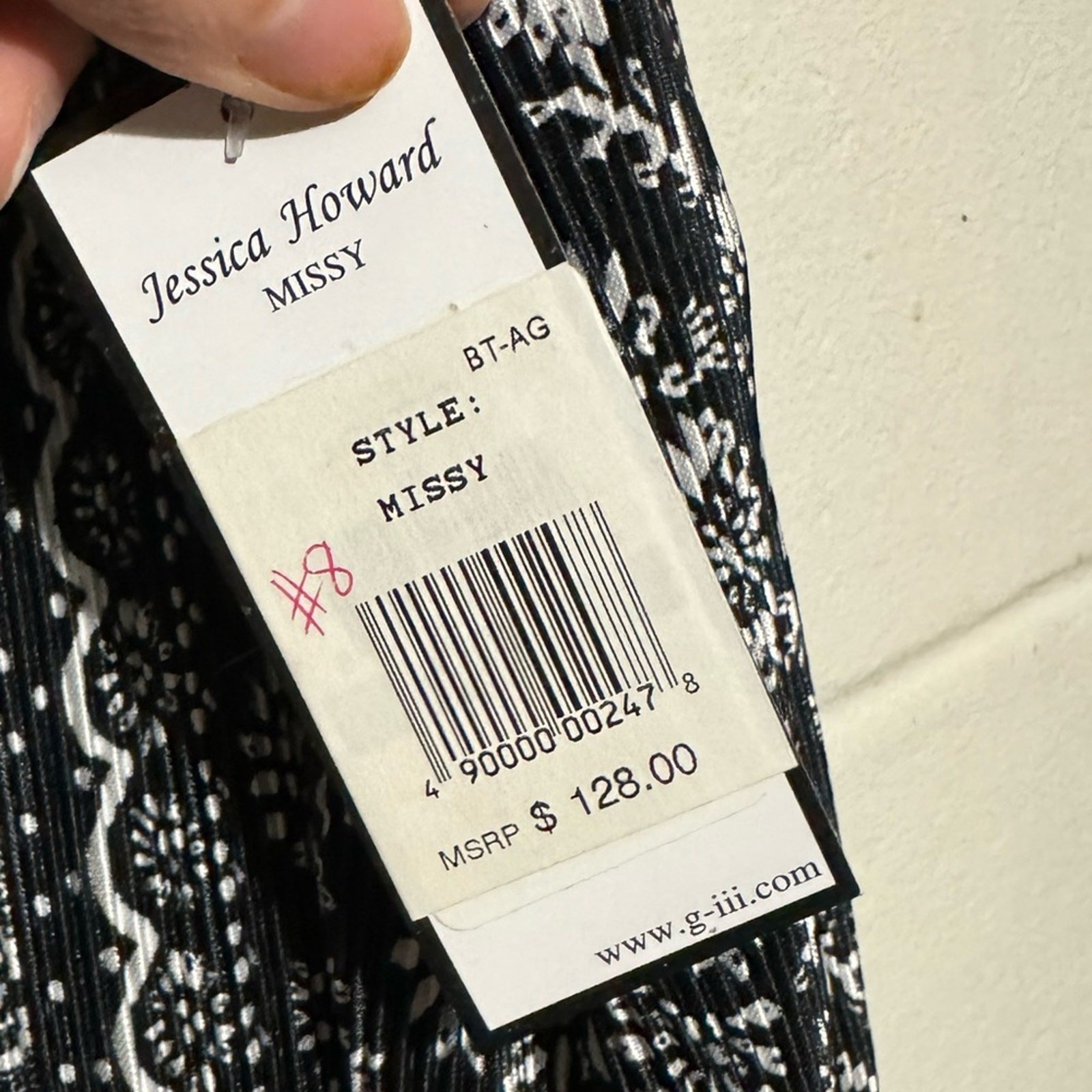 Jessica Howard NWT Black White Sleeveless Classic Dress Women’s Size 14