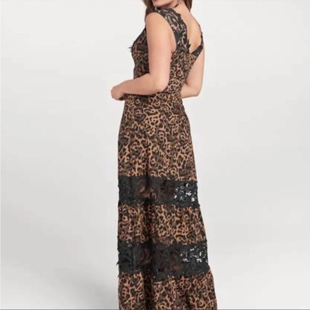 Luxury Leopard Lace Dress size 18
