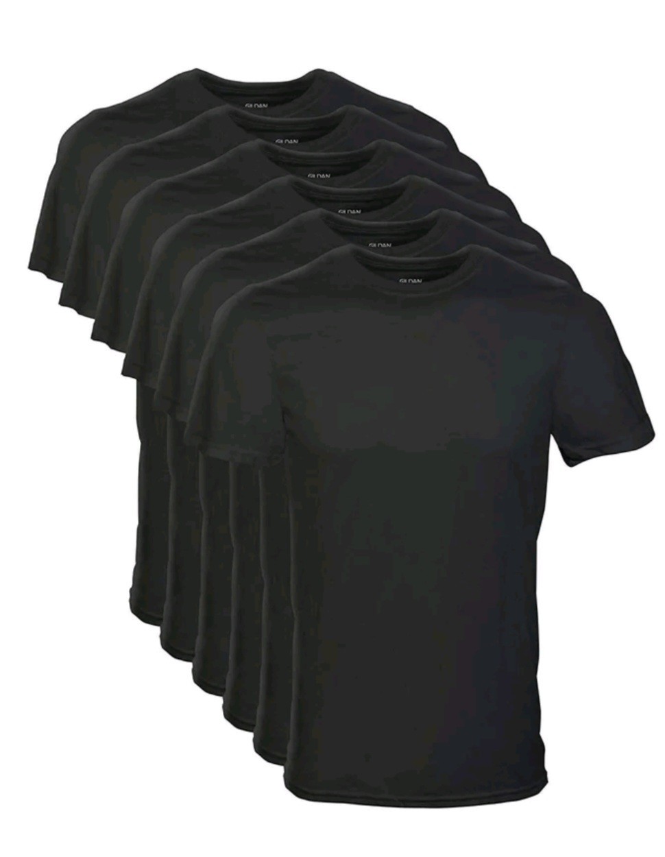 6 Pack Gildan Mens XL Crew T Shirts Style G1100 Size