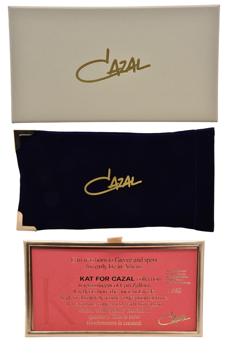 Cazal 8504 002 Sunglasses Men’s Havana/Gold/Brown Rectangle Shape 59mm