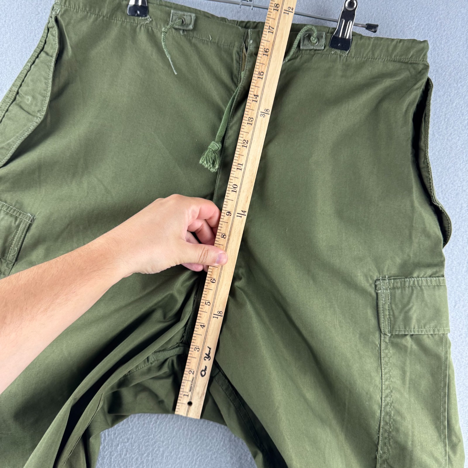Vintage 50s Military Pants Mens Small Long Fits 33×28 M-51 Arctic Shell Baggy