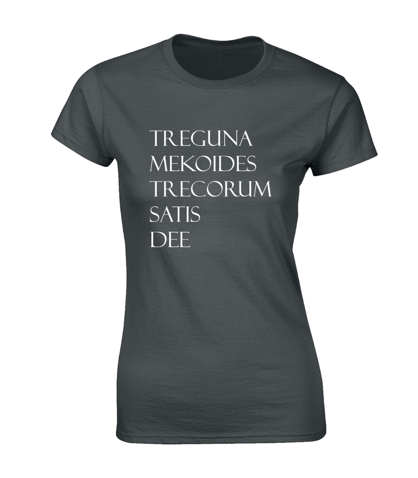 TREGUNA MEKOIDES LADIES T SHIRT COOL MAGIC SPELL RETRO COMEDY FUNNY FILM TOP