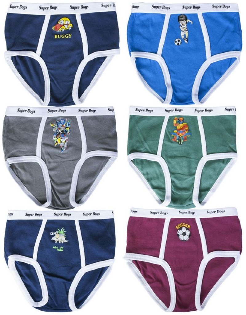 3 6 Boys Soft Cotton Briefs Cartoons Designs Animals Lot NEW Underwear S~XL
