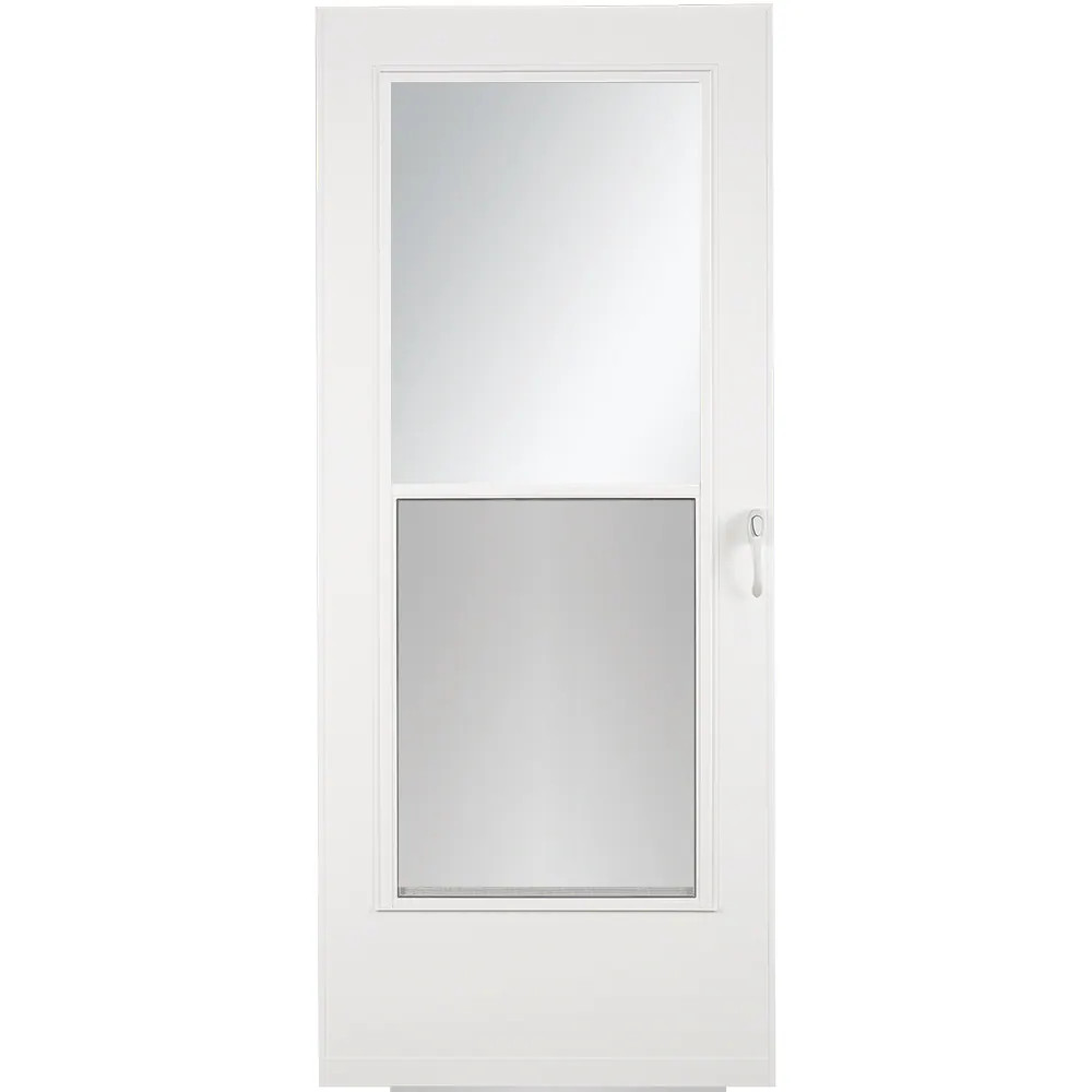 LARSON 20 Mobile Midview 32-in x 74-in White Wood core Reversible Hinge St|26742