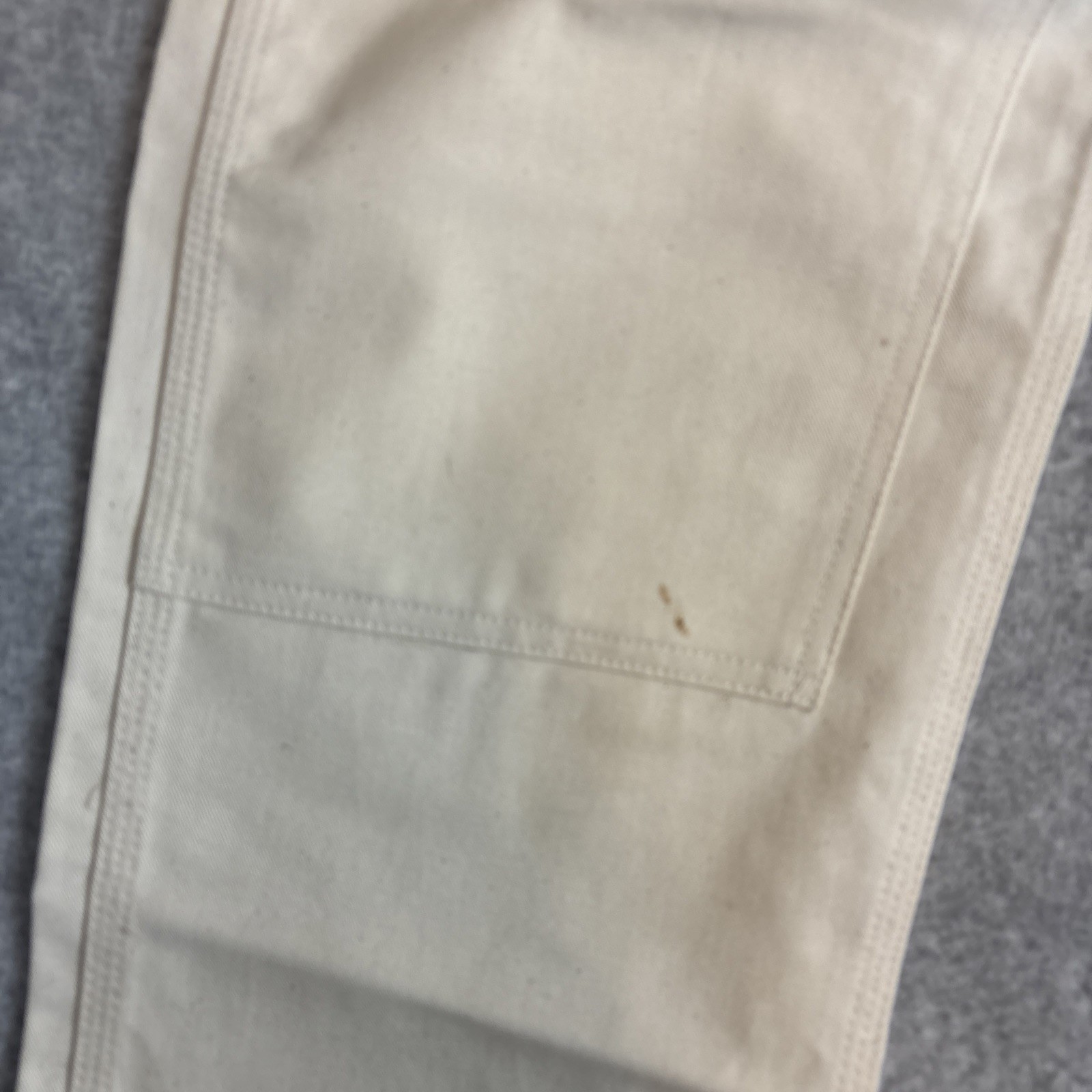 VTG NEW Stan Ray 50th Anniversary Carpenter Ivory Pants Painter USA Mens 28×32