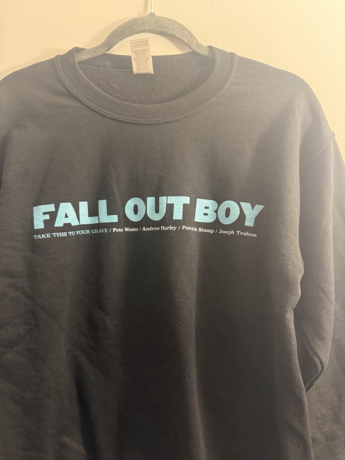 Fall Out Boy, Take This To Your Grave Fob NWOT Sz Small Graphic Crewneck Rare