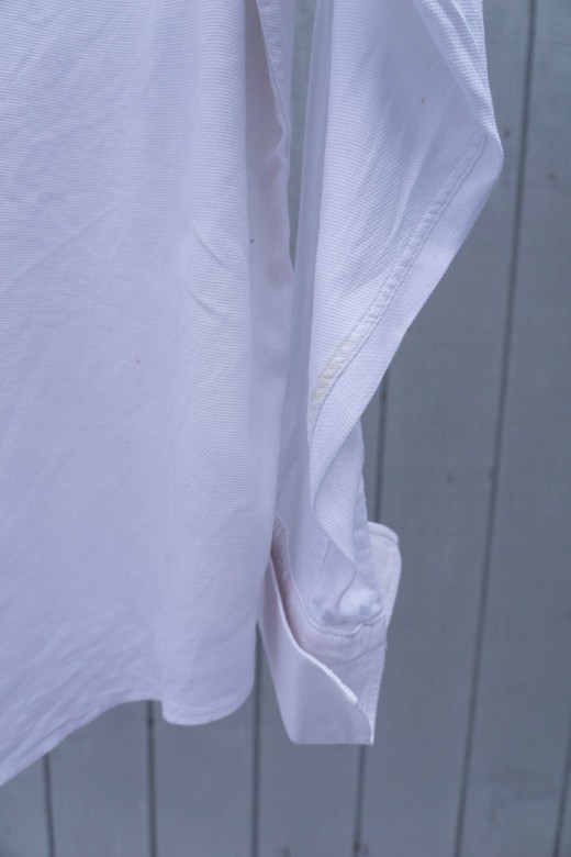 Bill Blass Eveningwear 17.5 34/35 White Tuxedo Shirt Pima Cotton French Cuffs