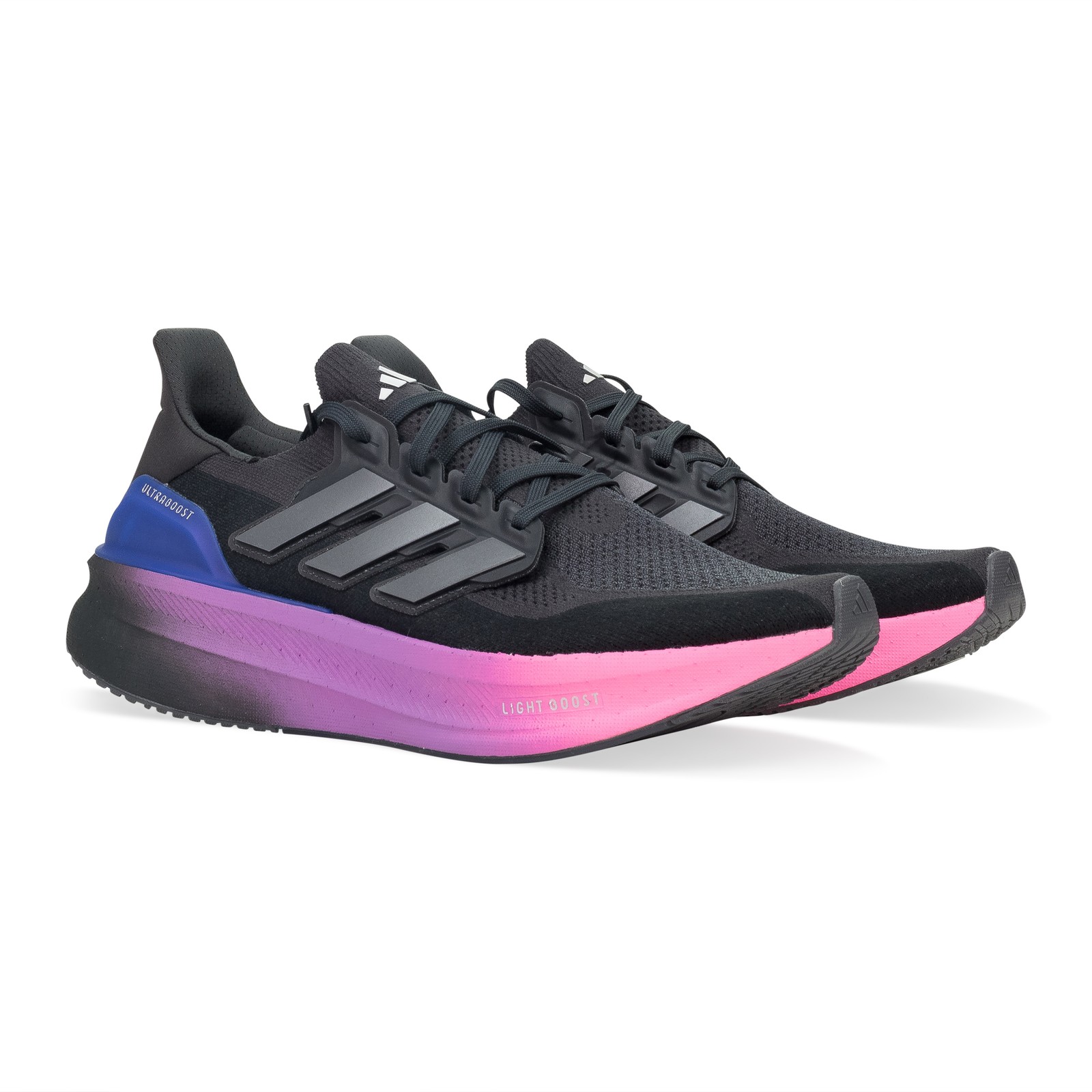 ADIDAS BLACK/GRAY/BLUE ULTRABOOST SNEAKERS UK SIZE 7.5 $199