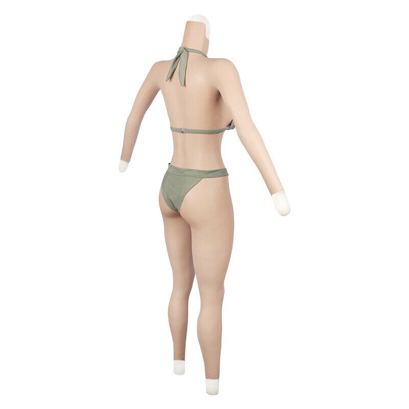 Silicone C/G Cup Bodysuit Breast Forms Fake Vagina Hip Shaping Female Body Suit