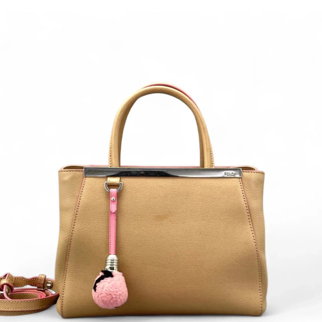 Fendi Petite 2jours Khaki Calfskin (ym062126e3r)