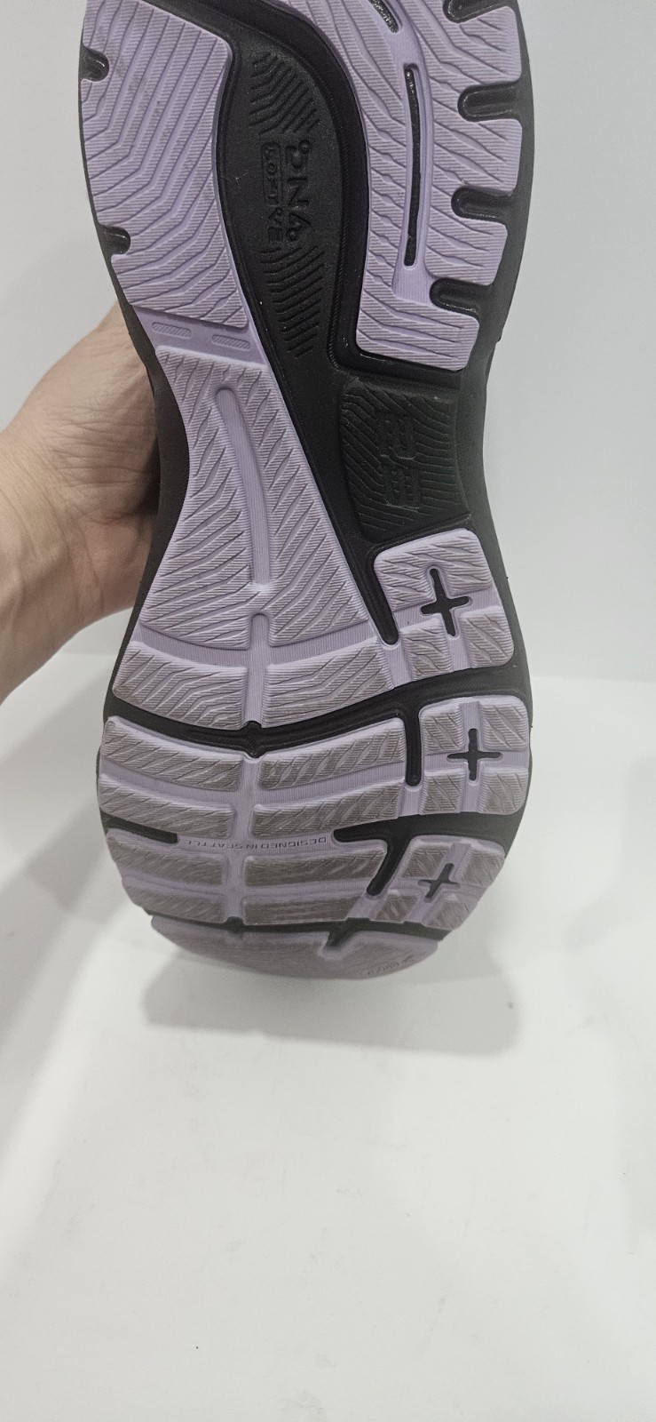 Brooks Adrenaline GTS 23 in grey, black, and purple. Size 9.5 Women’s