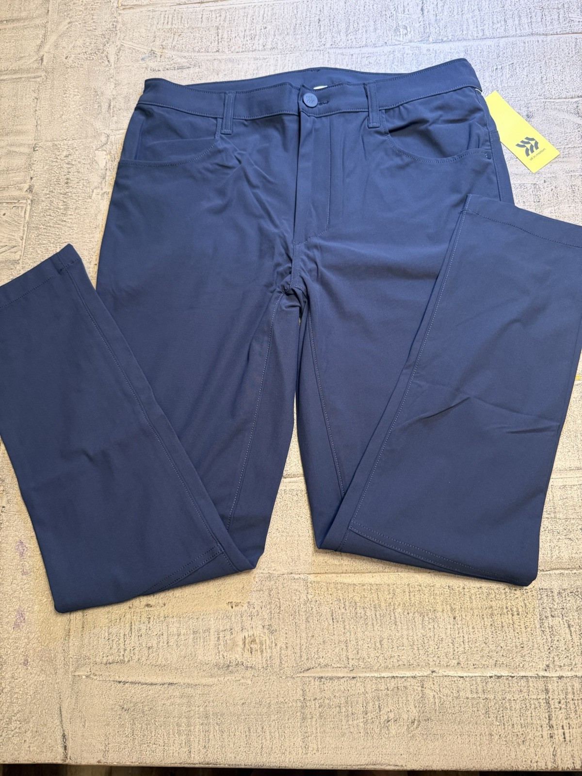All in Motion Golf Pant Blue Men’s 34×30 Stretch Pockets Polyester #151