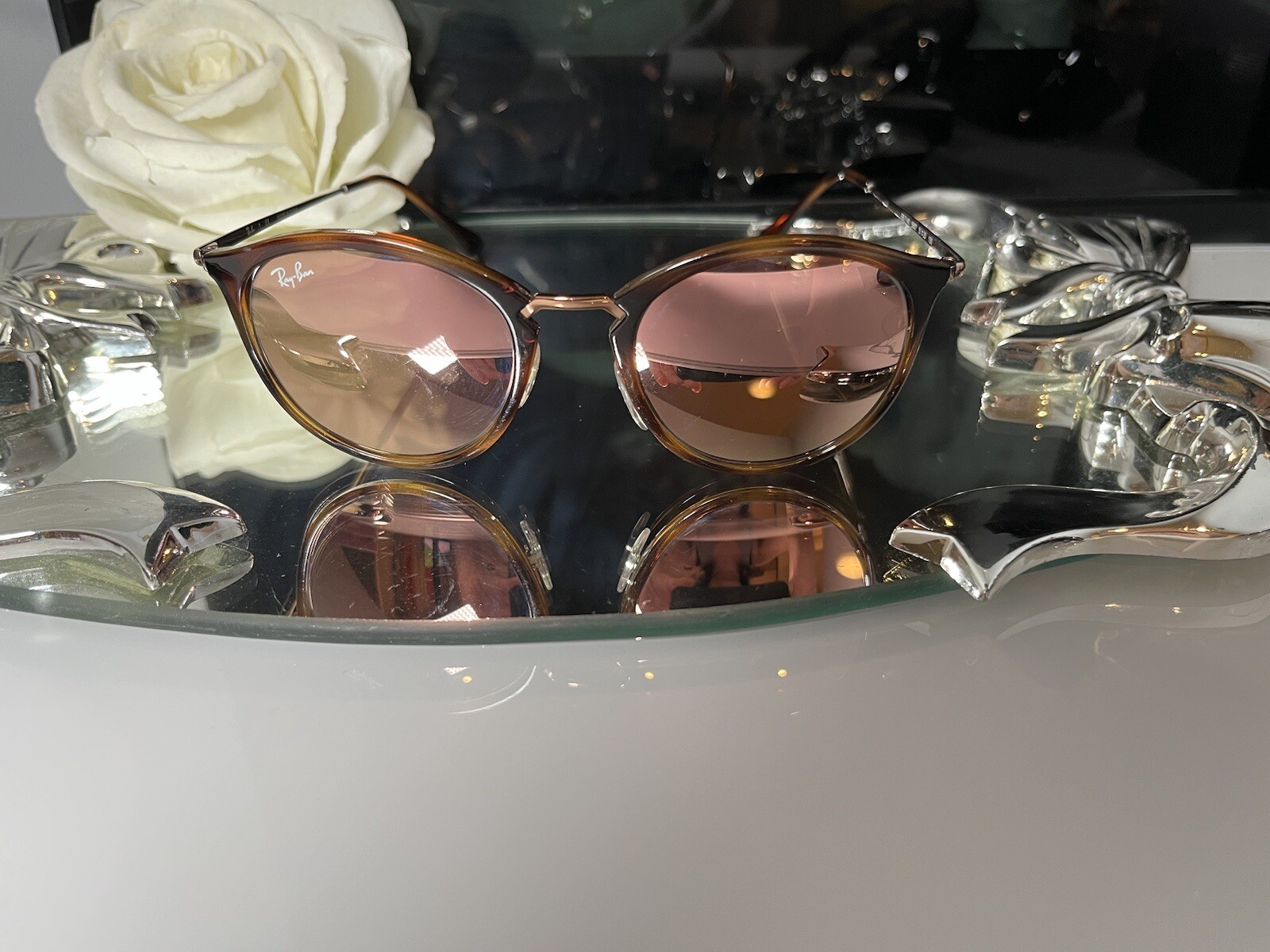 Authentic Ray-Ban RB2447 Mirrored Sunglasses | 51-20-150