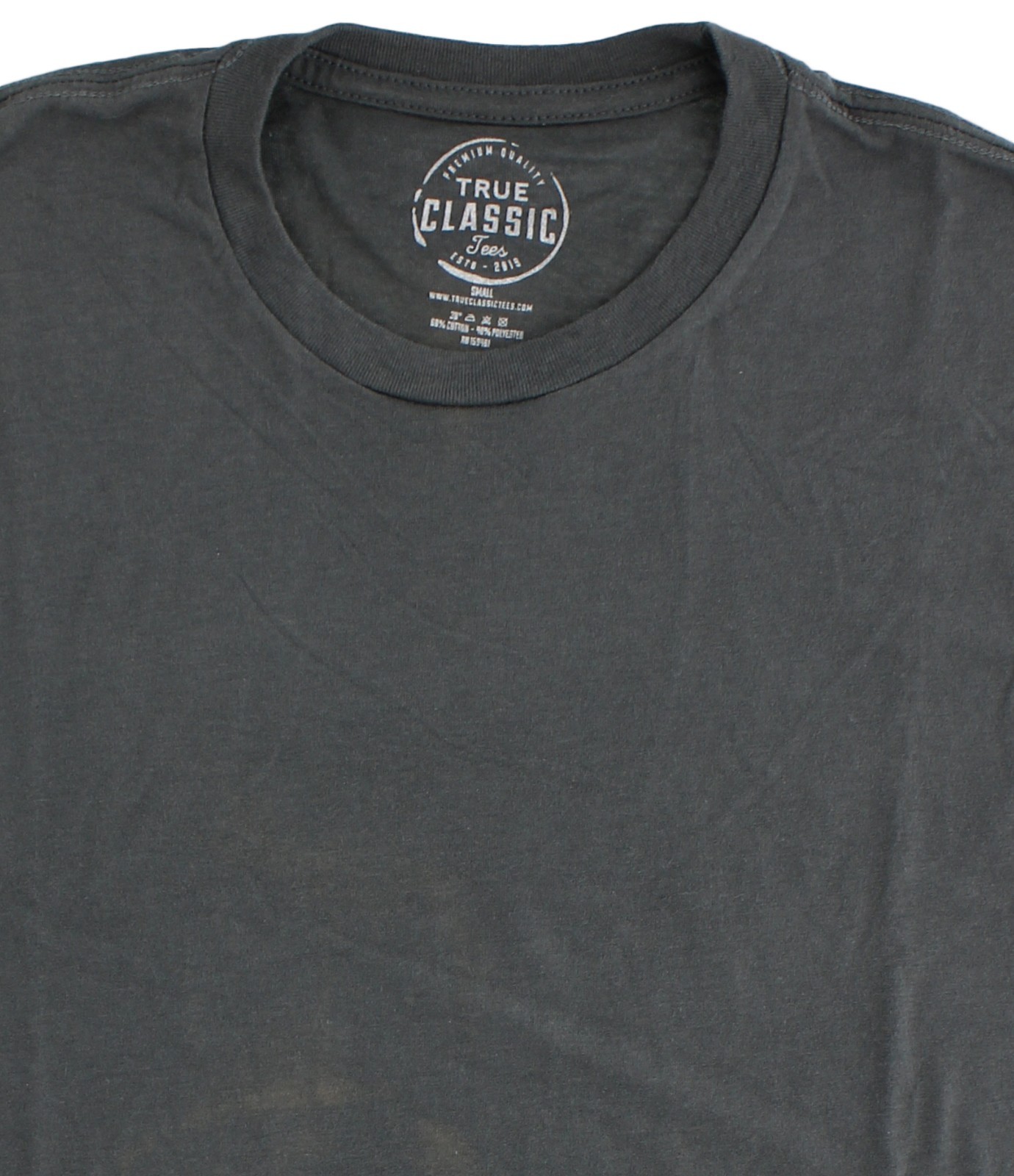 True Classic Men’s T-Shirt Short Sleeve Athletic Cut Crew Neck Basics Tee Shirt