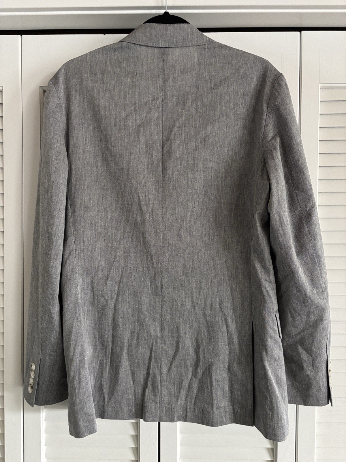 J. Crew Ludlow Somelos Blazer Men’s Gray Slim Cotton Stretch Portugal Size 38R