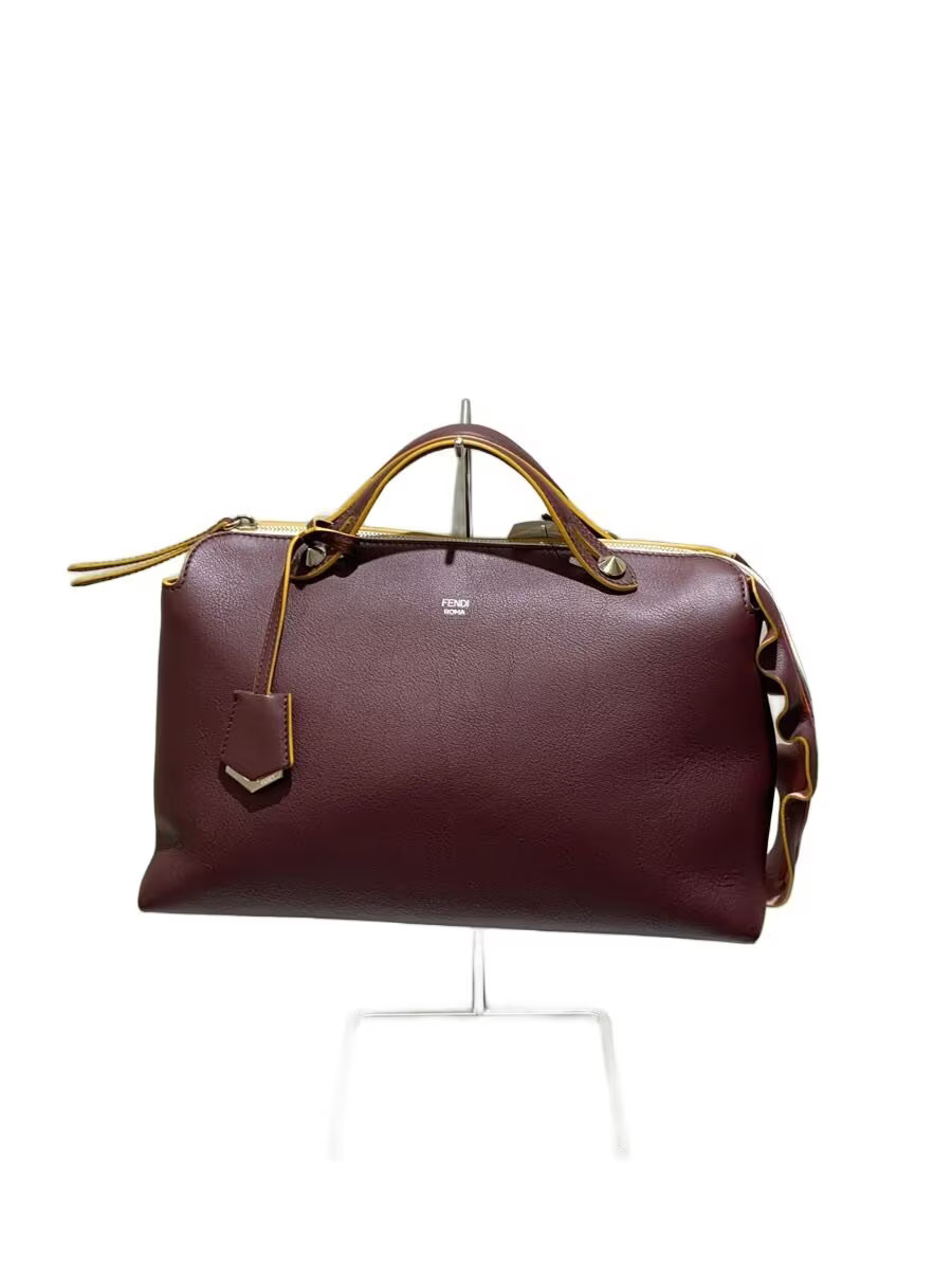 FENDI By The Way 2WAY With Scratches Handbag Leather BRD