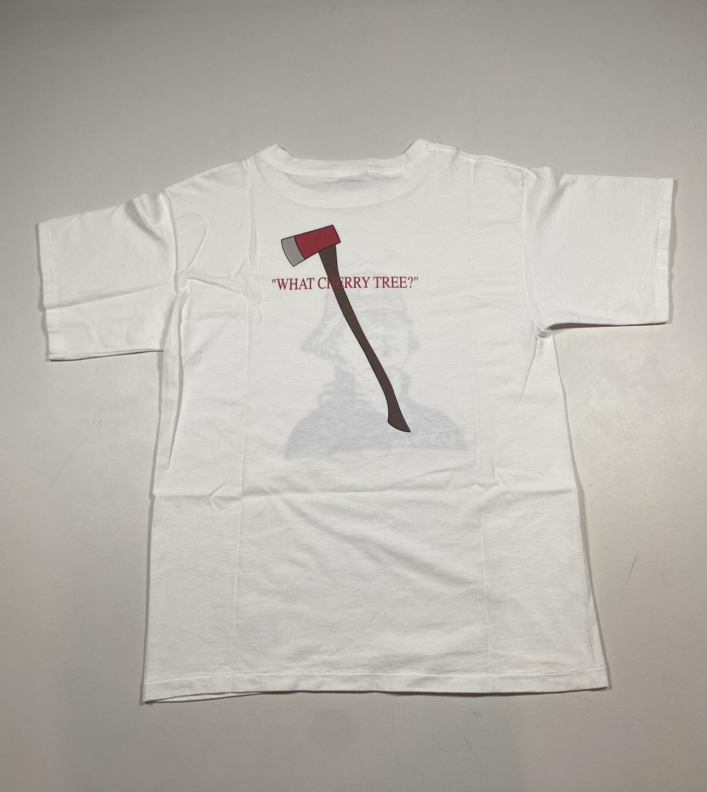 Vintage Postmark George Washington Shirt Mens Large White Graphic Patriotic USA