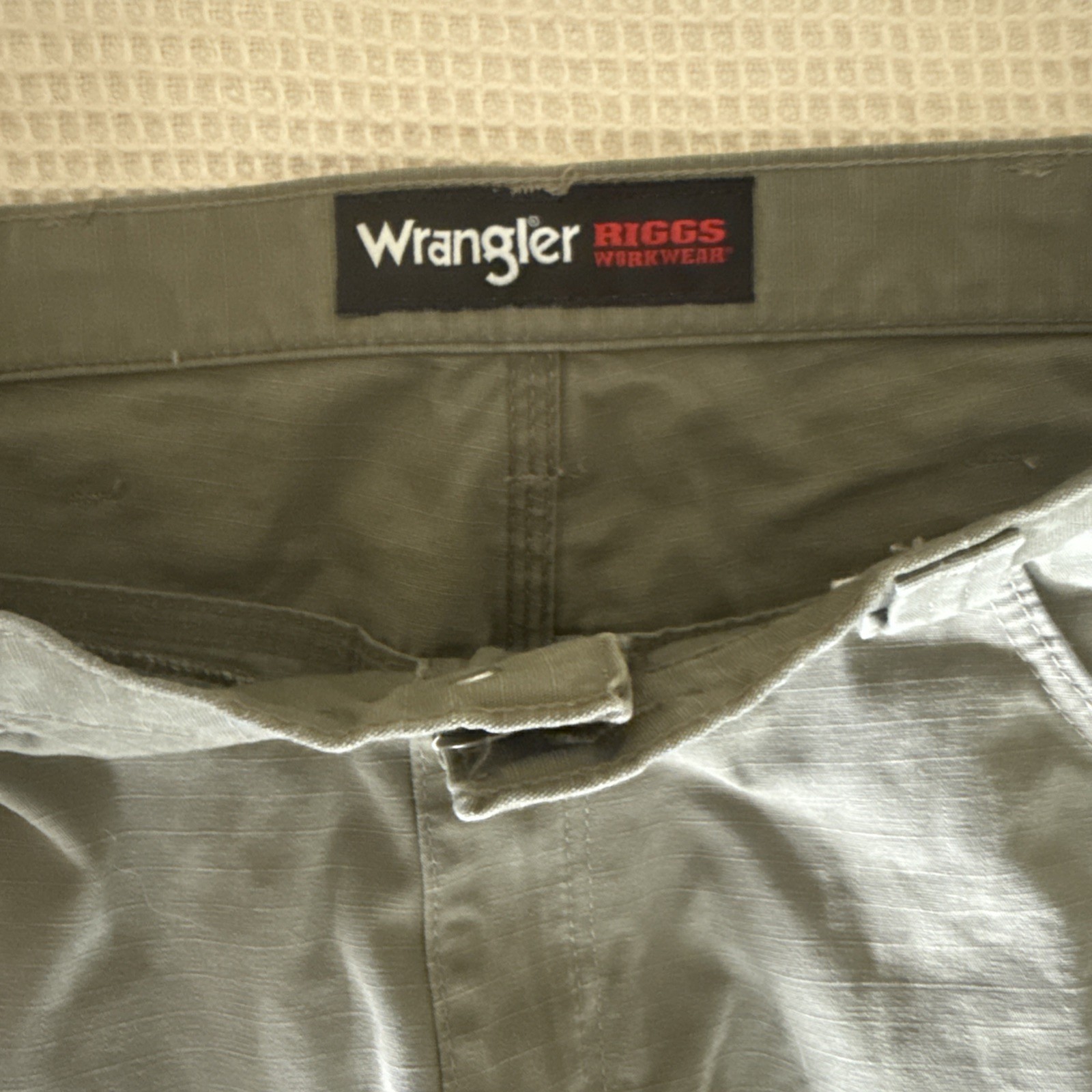 Wrangler Men’s Riggs Ranger Ripstop Cargo Carpenter Pants 42×34 Double Knee