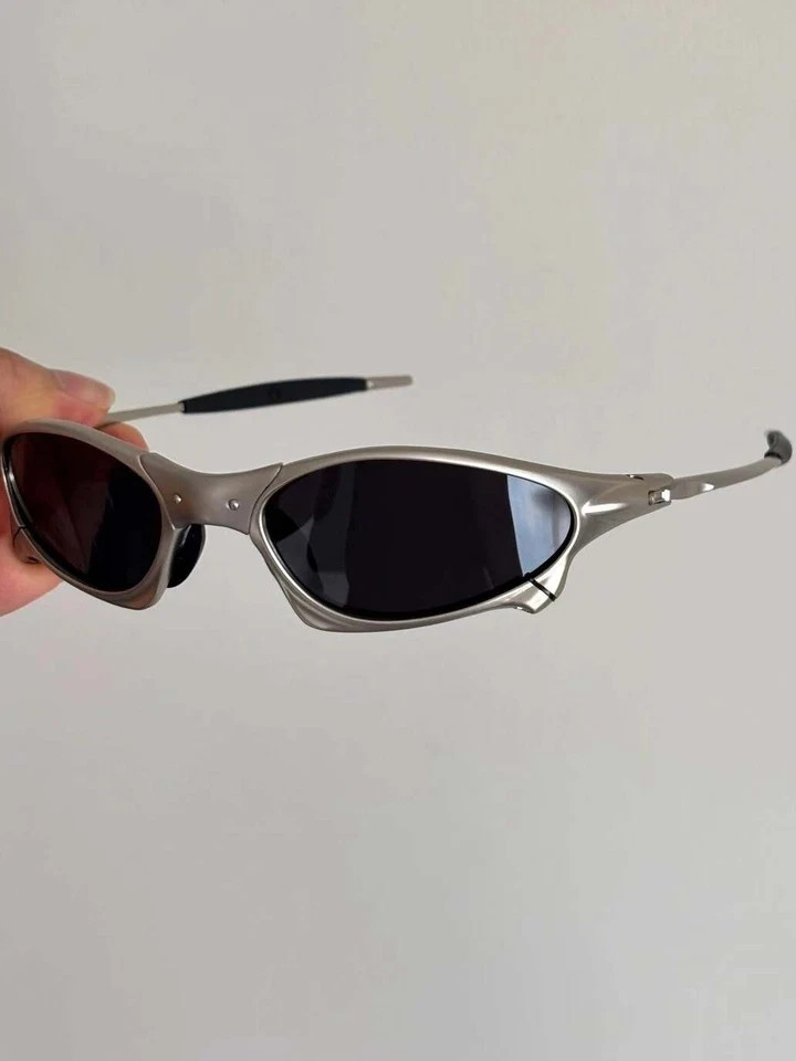 Oakley Penny & Juliet X-Mental Sunglasses Silver Frame/Black Lens