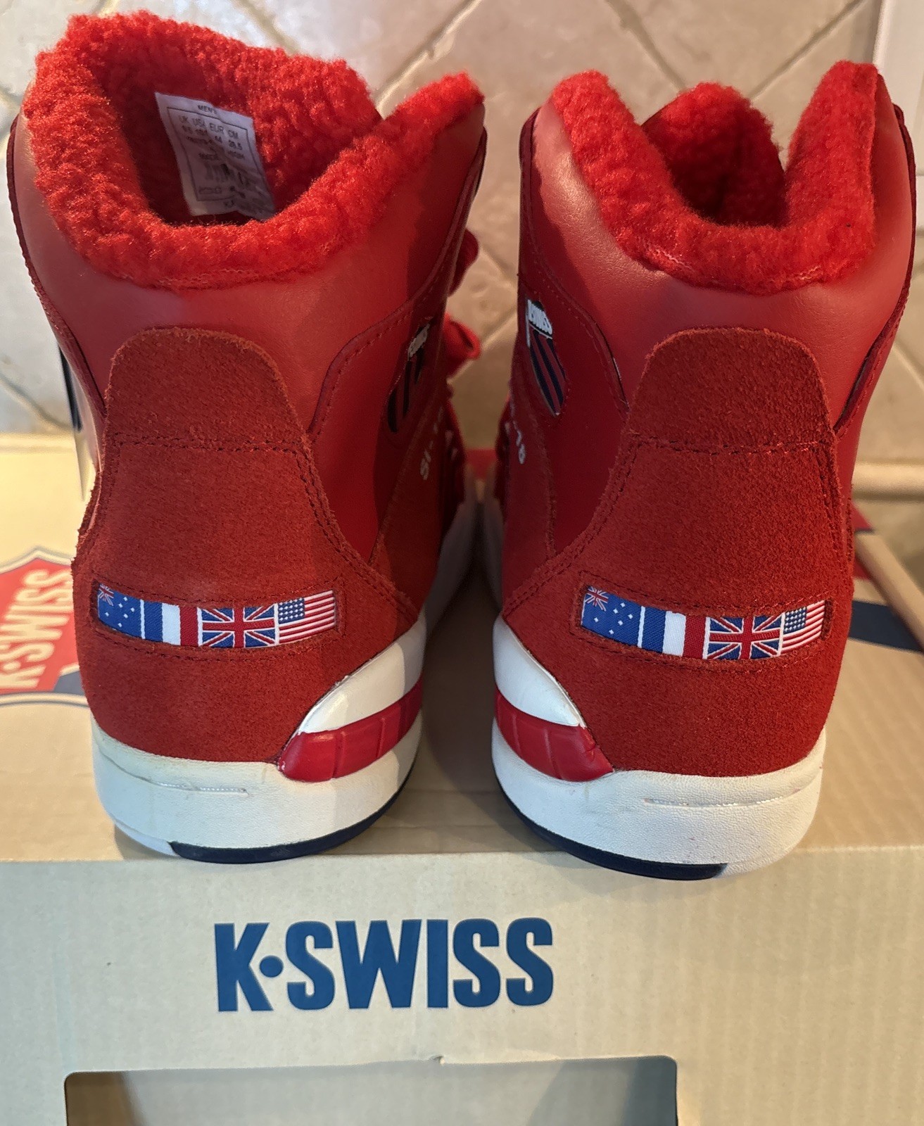 K-Swiss SI-18 red international mens 10.5