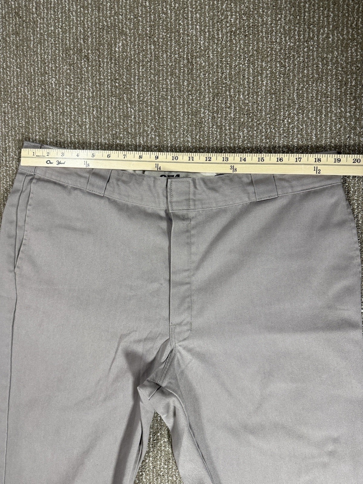 Dickies Pants Mens 38×28 Gray 874 Twill Work Straight Leg
