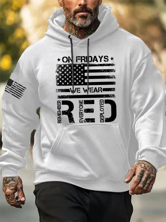 On Friday We Wear Red 3D Print Hoodie