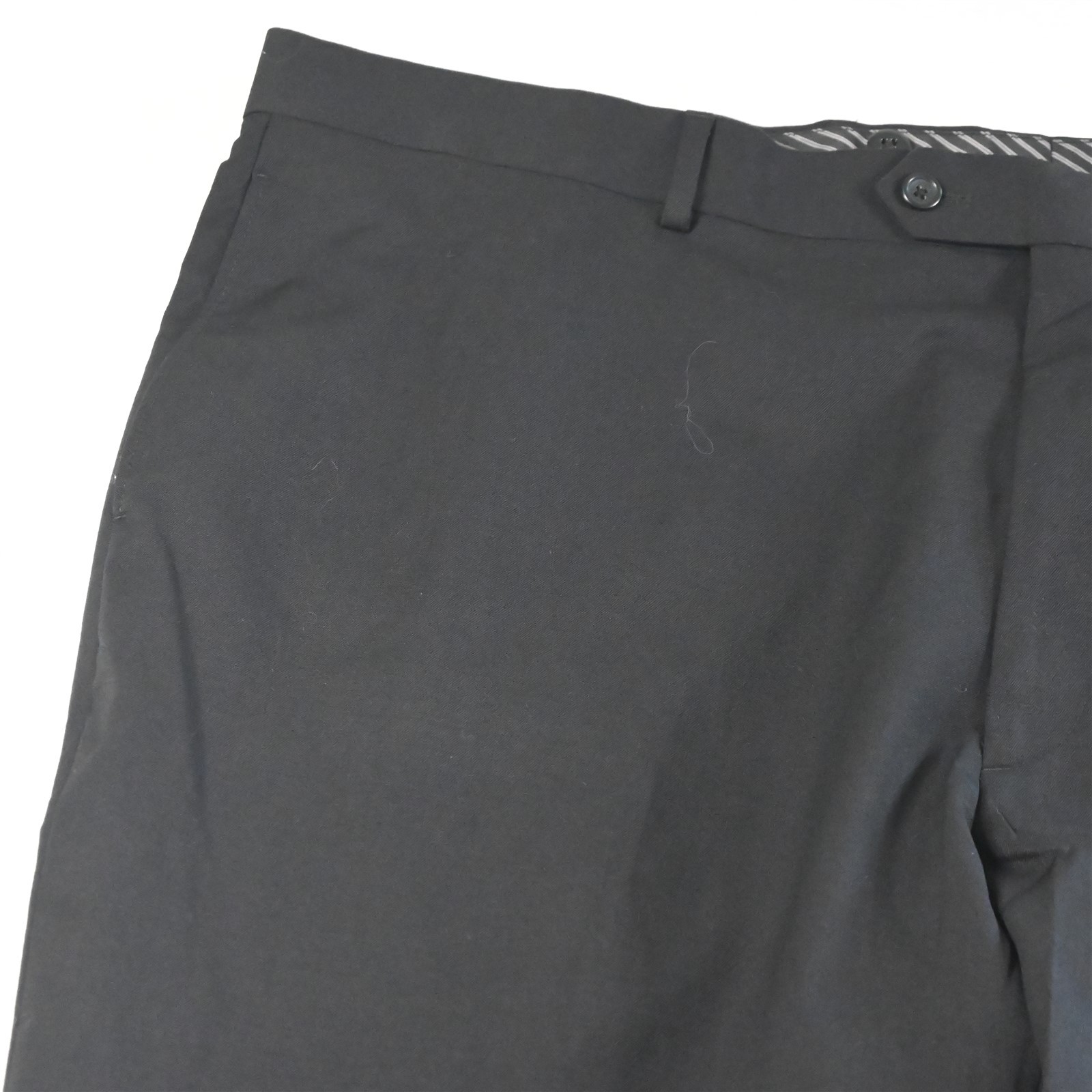 Pronto Uomo 50R 46×28 Black 100% Wool Mens Jacket Pants Suit