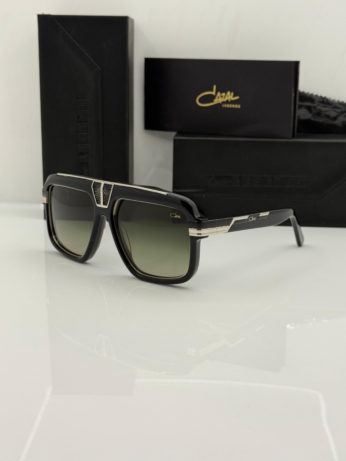 Cazal Sunglasses Legends Gothic Black Green Silver Glasses