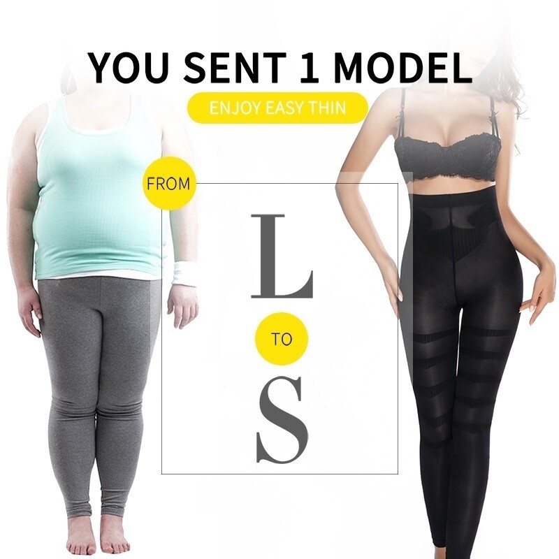 Women High Waist Anti-Cellulite Compression Leggings Leg Slimming Body Shaper