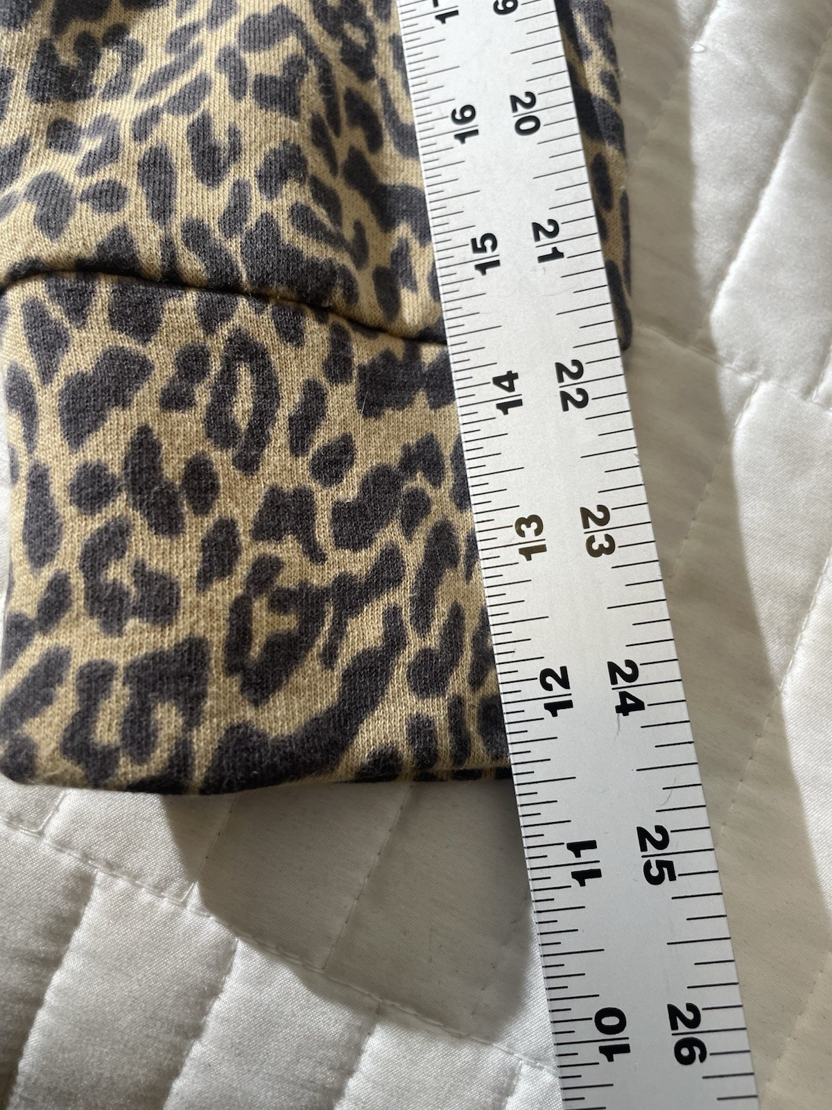 Anthropologie Daily Practice Hoodie Hooded Sweatshirt Leopard Print Brown XS NWT