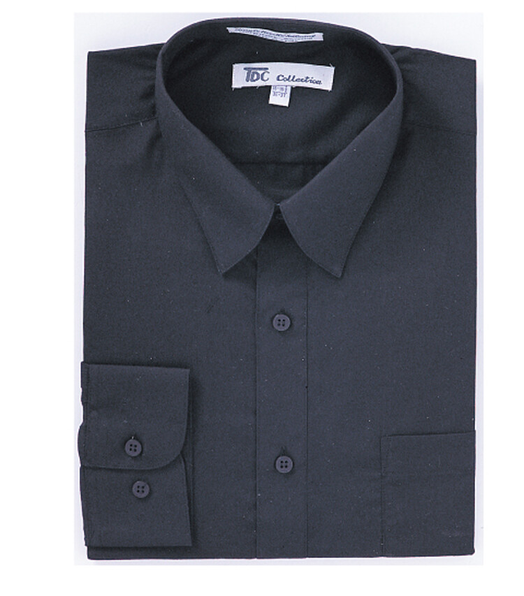 MEN’S BASIC DRESS SHIRT COTTON BLEND STANDARD CUFF MANY COLORS SG 02