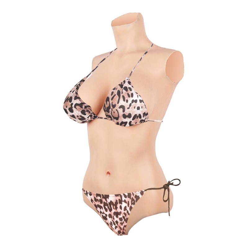 Silicone C/G Cup Bodysuit Breast Forms Fake Vagina Hip Shaping Female Body Suit