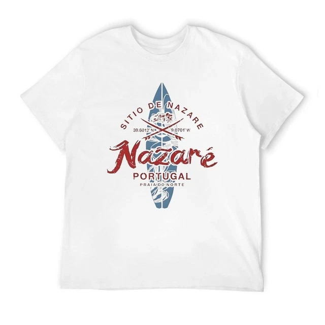 Lisbon Portugal Retro Surf Graphic T-Shirt Vintage Beach Surfing Tee