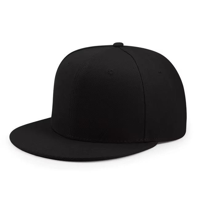 Blank Snapback Hat Flat Bill Trucker Mesh Cap Plain Solid Adjustable Unisex OS