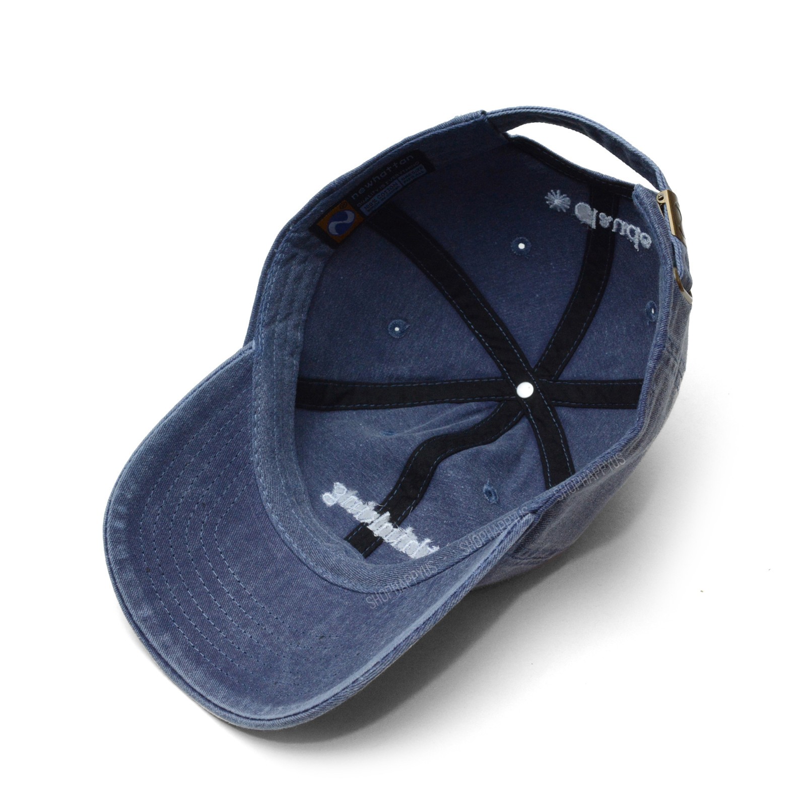 Anthropic Claude Thinking Hat Navy Blue Adjustable Strapback Baseball Cap New
