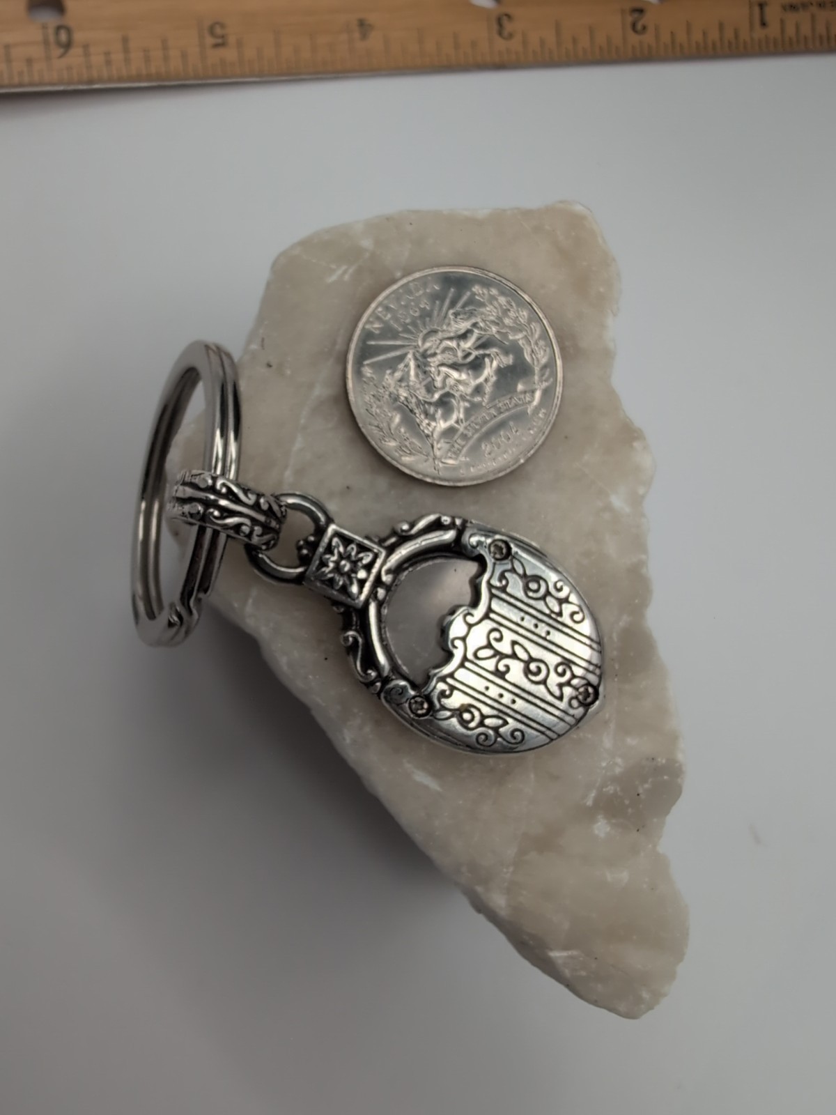 Brighton KEY CHAIN / FOB Silver-Tone Fashion Memory Lane PHOTO HOLDER
