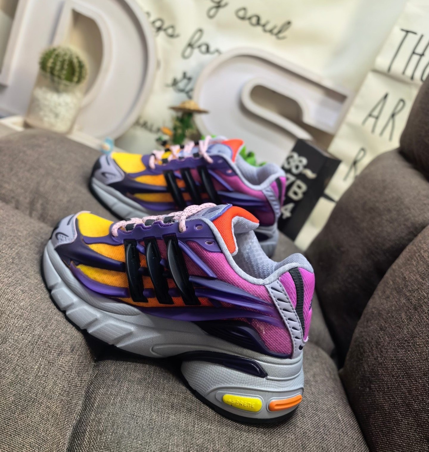 Pharrell x AD Adistar Jellyfish Purple Yellow JP9275