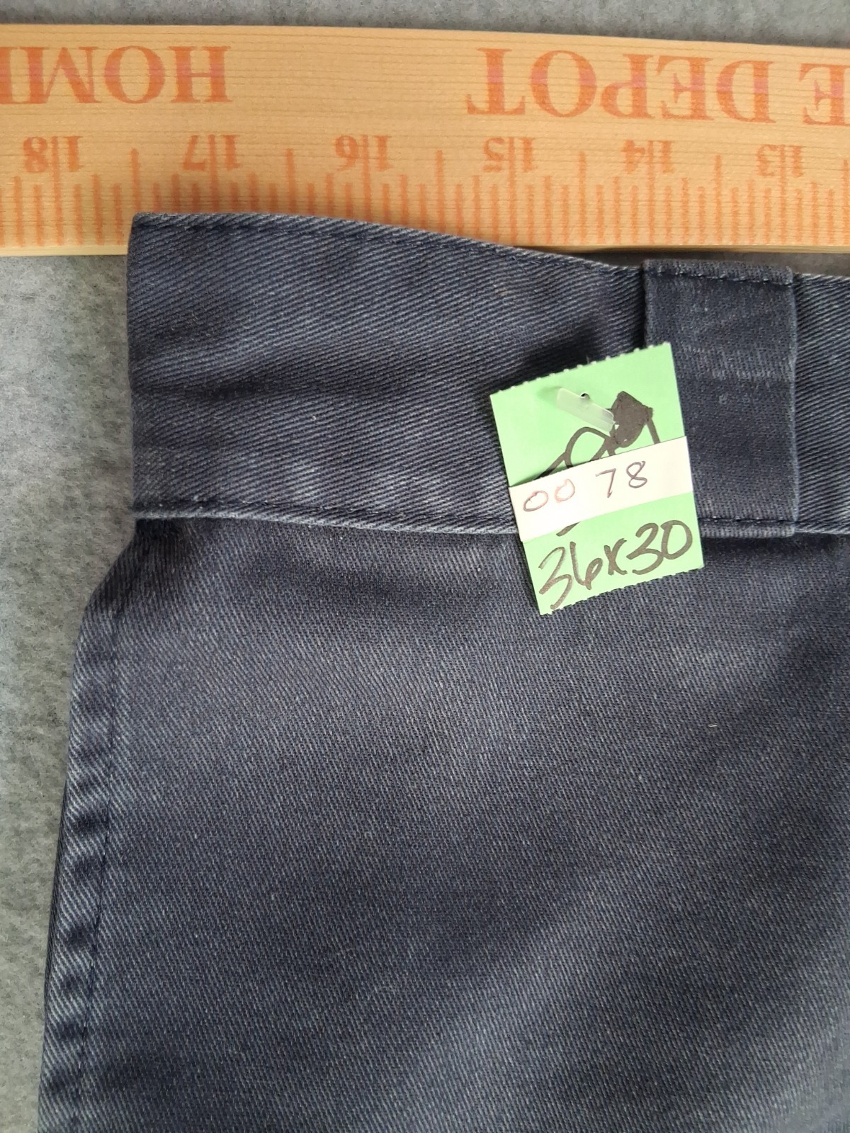 Dickies 874 Workwear Pants Mens 36×30 Navy Blue Original Fit Flex Straight Leg